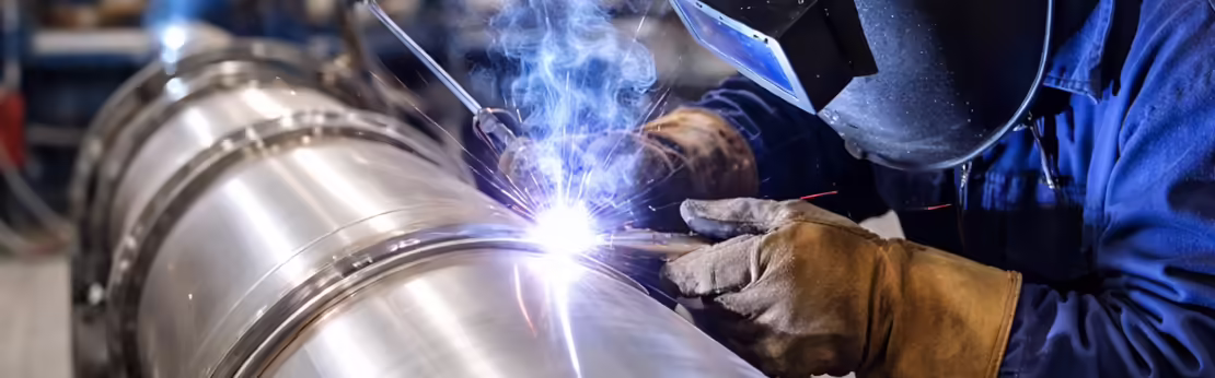 Saldatura industriale tubazioni acciaio per impianti
